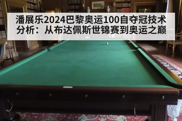 潘展乐2024巴黎奥运100自夺冠技术分析：从布达佩斯世锦赛到奥运之巅